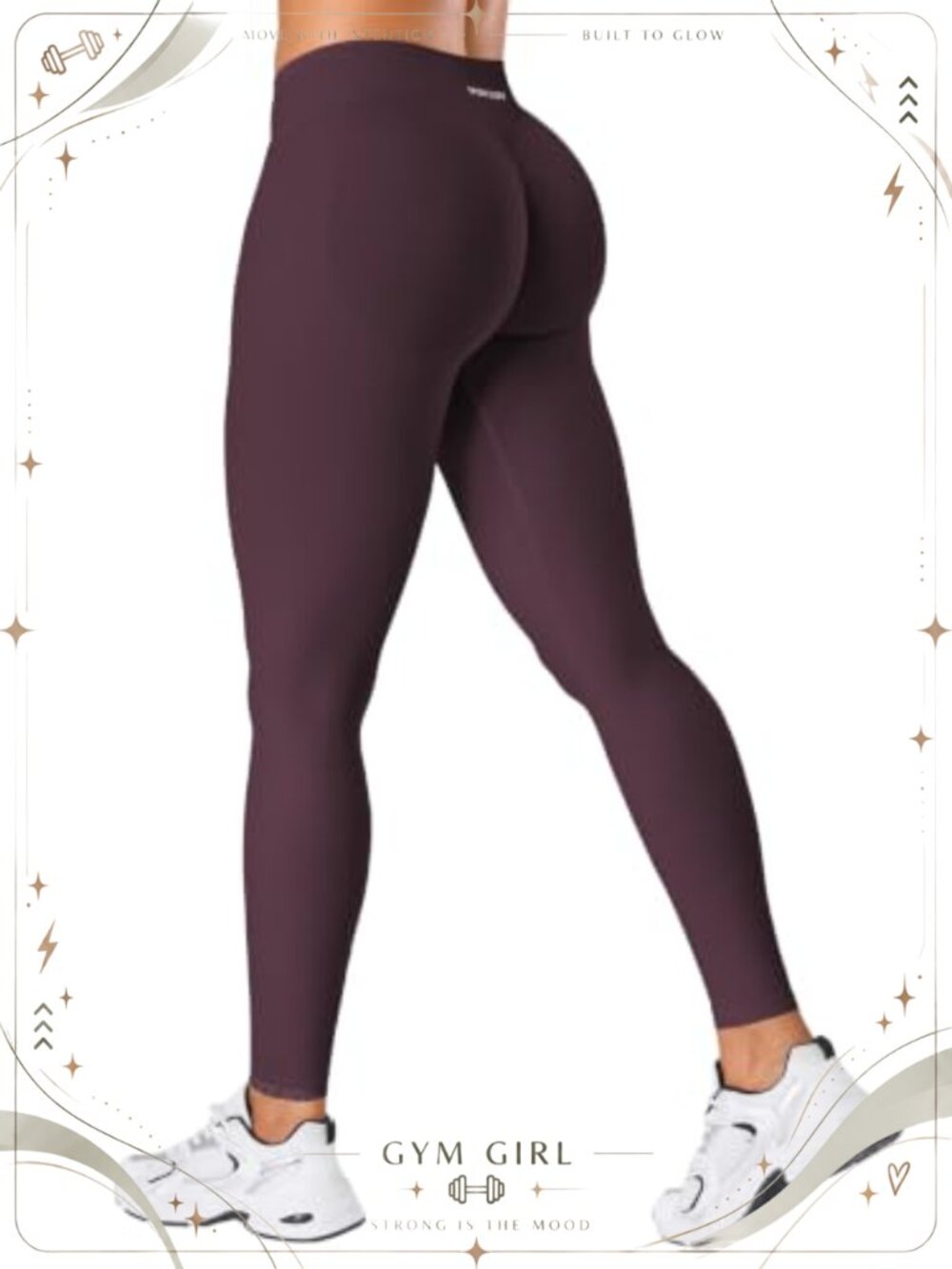 Seamless Low Rise Butt Lifting Workout Leggings 24" Inseam